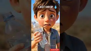 Last Water Bottle in the Desert 🌵💔 | Pixar Style Animated Short #3danimation #pixar #shorts