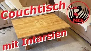 DIY Couchtisch mit Einlegearbeit aus einer Weinkiste (1080 HD)
