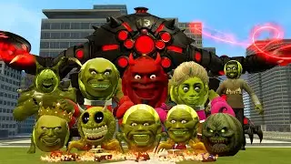 New All Size Lin Gang Melon Monsters Omnidroid Family Attack Me in Garry's Mod ! Ep 2