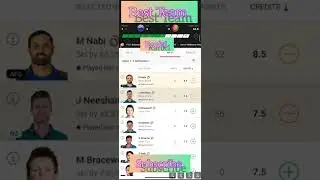 NEW ZEALAND VS AFGHANISTAN ICC WORLD CUP T20 DREAM 11 RANK1 BEST TEAM NEW ICC WORLD #azharfantasy