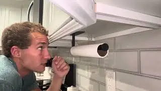 Overview of the Under Cabinet Paper Towel Holder (link in description)