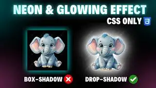 CSS Neon Glow Effect Tutorial | Glowing Text & Image Effect