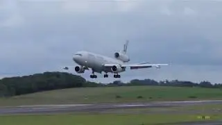 Omega Air DC-10 Tanker lands Prestwick Airport