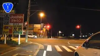 【長距離車載動画】福岡～東京を下道で走ってみた 100倍速版【HD】