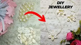 Shell Jewellery Making | DIY Jewelry | DIY Haldi Jewellery #diyjewellerymaking #handmade #fashion