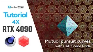 Mutual Pursuit Curves with Scene Nodes (Cinema 4D) | Tutorial | iRender