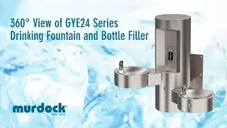 360&deg; View of GYE24 Series Drinking Fountain and Bottle Filler | Murdock Manufacturing