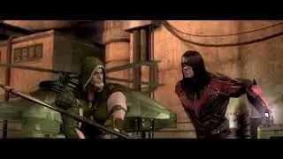 Injustice Gods Among Us Green Arrow Vs Nightwing Cutscene
