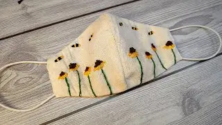 Embroidery mask tutorial || DIY face mask tutorial || How to make face mask || Let's Explore