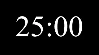25 Minute Focus Timer ⏱️ | Silent Black Screen Countdown