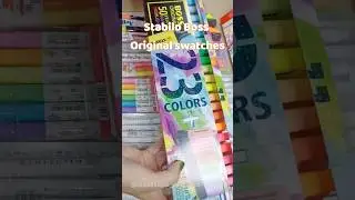 🌈Stabilo boss original highlighters  swatches (23 colors)