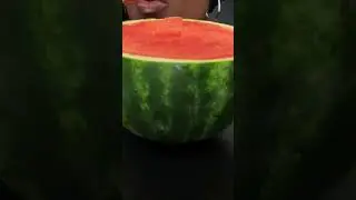 ASMR Eating Sounds 😋  Juicy Watermelon 🍉 First Bite #watermelon #asmr #shorts