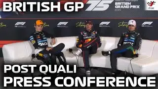 F1 Post-Qualifying Press Conference British GP 2025 | Max Verstappen, Lando Norris, Oscar Piastri
