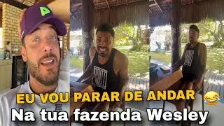 😂 TIRULLIPA FICA INDIGNADO COM WESLEY SAFADÃO,  TU SÓ SABE FICAR FILMANDO MINHAS PERNAS WESLEY