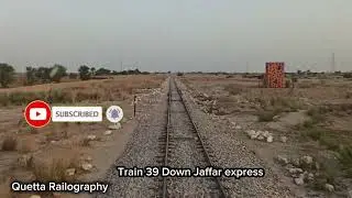 Queen of Four Provinces train Jaffar express  vlog Sibi - Rohri section @QuettaRailography 