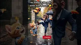 🥺🚙 💔😭 #Shorts #richvspoor #sadstory  #emotional #cat #monkey