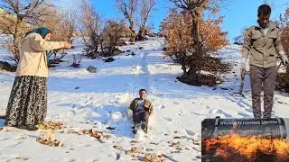 The joy of a nomadic couple, from insulating their roof to cooking keshk soup