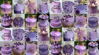 🌈💜Amezing Purple Colour Cake Design 2025/Purple Cake Design/Anniversary Cake Design/Birthday Cake