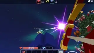 Битва 1v1 на луках...  Bed wars ( Blockman GO)