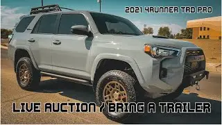 2021 Toyota 4Runner TRD PRO Lunar Rock | Live Auction Bring a Trailer