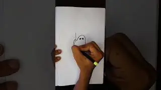 ghost catching Baloon drawing #ghost #funny