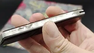 Wood Scale Soviet Era Russian Prison Made Switchblade Knife
