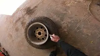 How To Stretch A Tire  With Fire ?   Kids!..  Don't try this at home!!