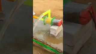 DIY Tractor mini Borewell Drilling Machine Submersible Water Pump Science Project #project #shorts