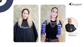 RECONSTRU&Ccedil;&Atilde;O Capilar Para LOIRAS com a KERA BLOND da Freedom Controll #loira #lisoo #lisoperfeito