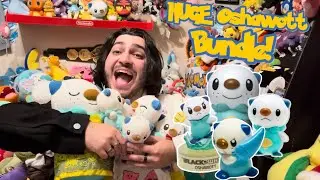 HUGE Oshawott Plush & Figures Bundle UNBOXING! (+ Content Creator Collab!)