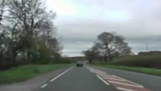Driving On The B4084 Between Worcester & Pershore, Worcestershire, England 28th April 2013