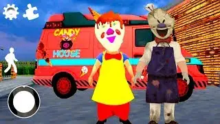 🍦 HELLO CRAZY NEIGHBOR ICE SCREAM | New Scary Horror Game [Ending] Walkthrough - Gameplay