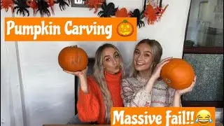 Pumpkin Carving with Tam//Massive Fail