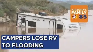 Phoenix family describes losing RV to flooding at Bartlett Lake