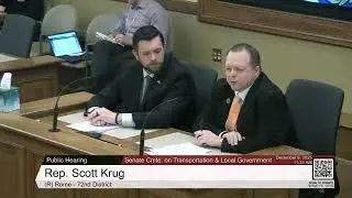 Senator Patrick Testin Testifies on Community Solar Legislation