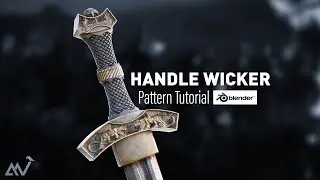 Blender 2.9 - Wicker pattern handle tutorial - seamless