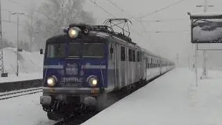 Pociągi PKP Intercity na stacji Warszawa Zachodnia 2020 Zimą