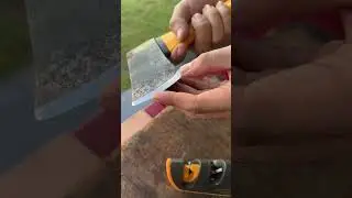 ProEgde can even sharpen your small axe 🪓  #fyp #shorts #knife #knives #knifesharpening #kitchen