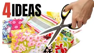 4 Ideas INCREÍBLES con Retazos de Tela