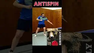 НАСТОЛЬНЫЙ ТЕННИС - СОВРЕМЕННЫЙ ЧОППЕР С АНТИСПИНИРОВАННОЙ РЕЗИНОЙ GRIZZLY И МАСТЕР ЗАЩИТЫ ДОКТОР НОЙБЭЙЕР - НАВЫКИ 6