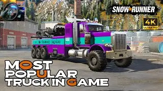iX 3880 Heavy Wrecker - The Most Popular Mods Truck In Game! | Snowrunner | Logitech G29 Gameplay