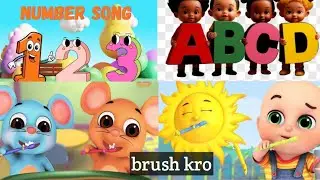 Abcd song || numbers song || brush kro song  ||  learn alphabet || learn counting @premlata6717