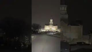 Utah Temple glowing eternal peace light 😍✨ #TaylorsvilleTemple#LDSTemple#UtahTemples#YouTubeShorts