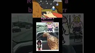 Asgore runs over Dess (Chara & Sans ver)😭😭 #undertale #deltarune #sans #memes #animation
