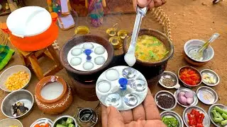 Miniature IDLI - In Mini Idli Pot - With Mini Hot Box | Miniature Cooking | IDLI PODI | Mini Food