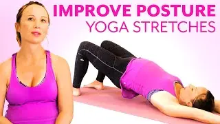 10 Minute Yoga for Better Posture, Beginners Routine, Easy To Do w/ Tessa