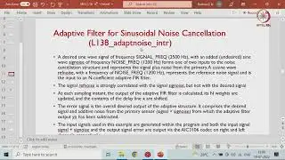 Lec 52 Lab: Adaptive filters (CCS) 2