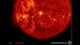 Huge solar filament collapses - Hyder flare June 4, 2014