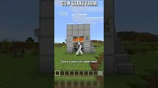 Beast cow stake farm in Minecraft ⚒️ #shorts #minecraft