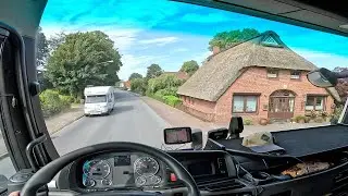 Landstra&szlig;en und D&ouml;rfer in Deutschland 🇩🇪#truck #driving #germany